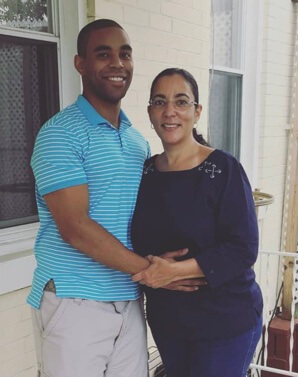 Monica Turner with her son, Amir Tyson.